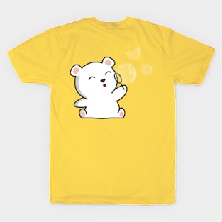 polar bear playing bubbles T-Shirt